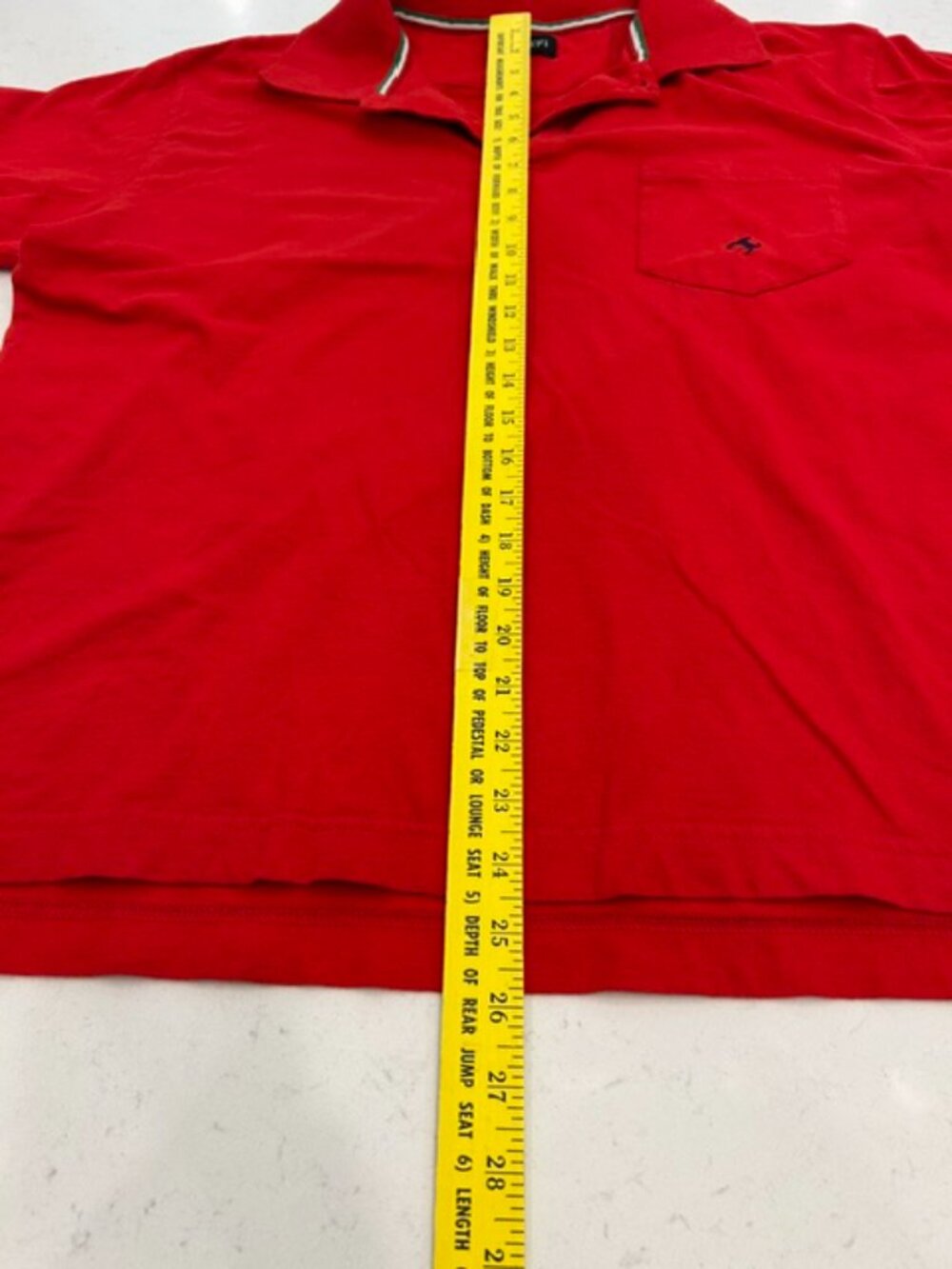 Ferrari Polo Shirt Mens XL Red Pocket Embroidered Prancing Horse Italy - Picture 10 of 11